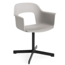 Billede af HAY Layout Armchair 231 H: 79 cm - Black Powder Coated Aluminium/Sky Grey