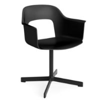 Billede af HAY Layout Armchair 231 H: 79 cm - Black Powder Coated Aluminium/Black