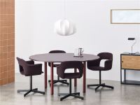 Billede af HAY Layout Armchair 234 Full Upholstery H: 80 cm - Polished Aluminium/Autumn 101
