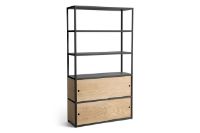 Billede af HAY New Order Combination 503 L: 100 cm - Steel/Charcoal