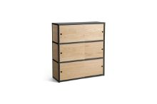 Billede af HAY New Order Combination 304 L: 100 cm - Steel/Charcoal