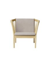 Billede af FDB Møbler Erik Ole Jørgensen J146 Lænestol H: 79,5 cm - Eg/Lysegrå