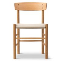 Billede af Fredericia Furniture 3339 J39 Mogensen Spisebordsstol - Olieret Eg/Natur Canvas