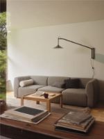 Billede af FDB Møbler U17 Hasle Væglampe Lang H: 69,5 cm - Olive Green 