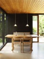 Billede af FDB Møbler U11 Sletterhage Pendel Ø: 20,8 cm - Aluminium/Opal Riflet Glas