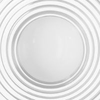 Billede af FDB Møbler U12 Sletterhage Væglampe u. Ledning Ø: 20,8 cm - Aluminium/Opal Riflet Glas