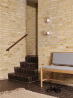 Billede af FDB Møbler U12 Sletterhage Væglampe u. Ledning Ø: 20,8 cm - Aluminium/Opal Riflet Glas