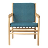 Billede af FDB Møbler J147 Lænestol Erik Ole Jørgensen H: 79,5 cm - Eg/Green