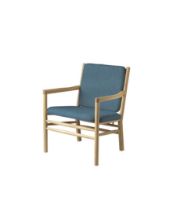 Billede af FDB Møbler J147 Lænestol Erik Ole Jørgensen H: 79,5 cm - Eg/Green