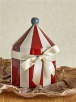 Billede af Bloomingville MINI Cimmi Krukke m. Låg H: 26 cm - Stentøj/Rød OUTLET