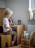 Billede af Bloomingville MINI Cimmi Krukke m. Låg H: 26 cm - Stentøj/Rød OUTLET