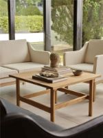 Billede af FDB Møbler L45 MK154 Mogens Koch 2 Pers. Sofa B: 145 cm - Eg/De Ploeg Prairie,Beige 