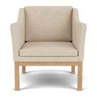 Billede af FDB Møbler L46 MK155 Mogens Koch Lænestol B: 72 cm - Eg/De Ploeg Prairie Beige  