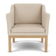 Billede af FDB Møbler L46 MK155 Mogens Koch Lænestol B: 72 cm - Eg/De Ploeg Prairie Beige  