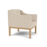 Billede af FDB Møbler L46 MK155 Mogens Koch Lænestol B: 72 cm - Eg/De Ploeg Prairie Beige  