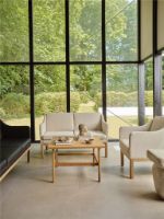 Billede af FDB Møbler L46 MK155 Mogens Koch Lænestol B: 72 cm - Eg/De Ploeg Prairie Beige  