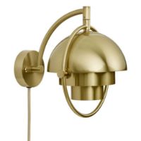 Billede af GUBI Multi-Lite Wall Lamp Ø: 15 cm - Brass Shiny