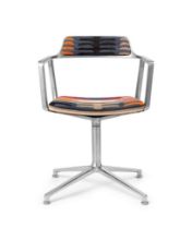 Billede af Vipp 452 Swivel Stol Gliders u. Hjul - Aluminium/Todos Santos Limited Edition