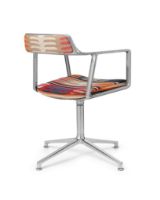 Billede af Vipp 452 Swivel Stol Gliders u. Hjul - Aluminium/Todos Santos Limited Edition