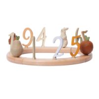 Billede af Ferm Living Loopi Festring B: 30,7 cm - Bøg/Multifarvet 