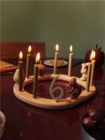 Billede af Ferm Living Loopi Festring B: 30,7 cm - Bøg/Multifarvet 