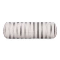 Billede af Ferm Living Twill Bolster Cushion B: 60 cm - Økologisk Bomuld/Off-white/Sort