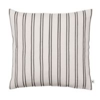 Billede af Ferm Living Twill Cushion 50x50 cm - Økologisk Bomuld/Off-white/Sort