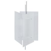 Billede af Ferm Living Oeste Pendant Lampe Ø: 43 cm - Aluminium/Clear Glass