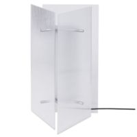 Billede af Ferm Living Oeste Table Lamp H: 36 cm - Aluminium/Clear Glass