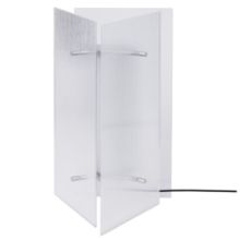 Billede af Ferm Living Oeste Table Lamp H: 36 cm - Aluminium/Clear Glass