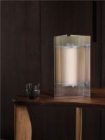 Billede af Ferm Living Oeste Table Lamp H: 36 cm - Aluminium/Clear Glass