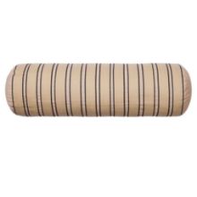 Billede af Ferm Living Twill Bolster Cushion B: 60 cm - Økologisk Bomuld/Cashmere/Sort