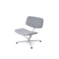 Billede af raawii Arba Lounge Chair H: 72 cm - Grey/Light Grey Aluminium