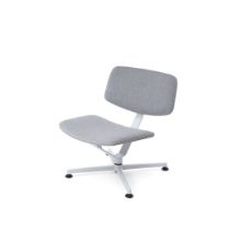 Billede af raawii Arba Lounge Chair H: 72 cm - Grey/Light Grey Aluminium