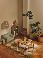 Billede af Ferm Living Billow Bean Bag B: 80 cm - Økologisk Bomuld/Tea Green  