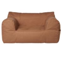 Billede af Ferm Living Billow Bean Bag B: 80 cm - Økologisk Bomuld/Tan