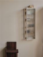 Billede af Ferm Living Haze Wall Cabinet 35x100 cm - Powder Coated Iron/Cashmere