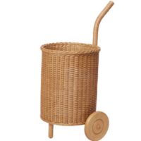 Billede af Ferm Living Tukki Trolley H: 87,5 cm - Rattan/Natural