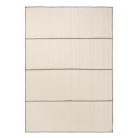 Billede af Ferm Living Vari Quilted Bedspread Single 180x260 cm - Natural/Dark Chocolate