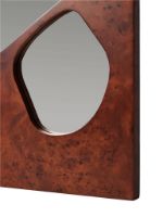Billede af Ferm Living Folia Mirror H: 82 cm - Dark Stained Burl