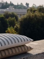 Billede af Ferm Living Twill Cushion Rectangular 60x40 cm - Økologisk Bomuld/Cashmere/Black