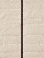 Billede af Ferm Living Vari Quilted Bedspread Double 230x260 cm - Natural/Dark Chocolate