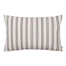 Billede af Ferm Living Twill Cushion Rectangular 60x40 cm - Økologisk Bomuld/White/Black