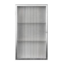 Billede af Ferm Living Haze Wall Cabinet 60x35 cm - Reeded Glass/Stainless Steel