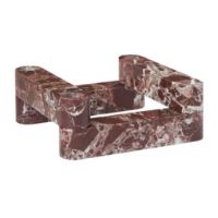 Billede af Ferm Living Newel Modular Candle Holder Set Of 4 18x18 cm - Marmor/Rosso