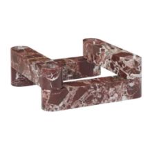 Billede af Ferm Living Newel Modular Candle Holder Set Of 4 18x18 cm - Marmor/Rosso