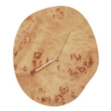 Billede af Ferm Living Melt Wall Clock 28x33 cm - Natural Burl