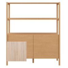 Billede af Skovby SM712 Høj Skænk H: 140 cm - Hvidolieret Eg