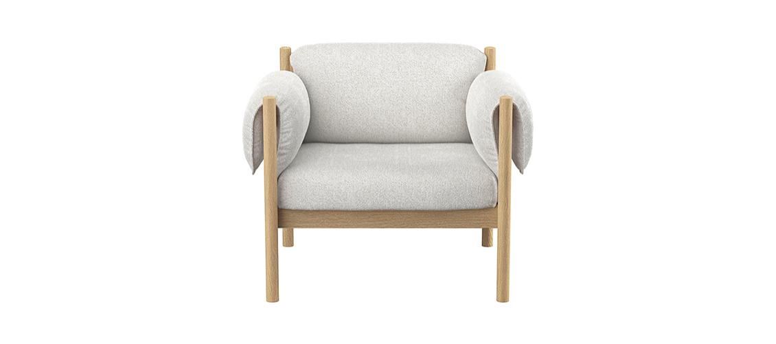 Billede af Skovby SM850 Lounge Stol H: 74 cm - Naturolieret Eg/Cyber 23