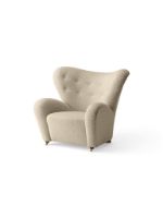 Billede af Audo Copenhagen Den Trætte Mand Loungestol H: 88 cm - Dark Stained Oak/Baena 15